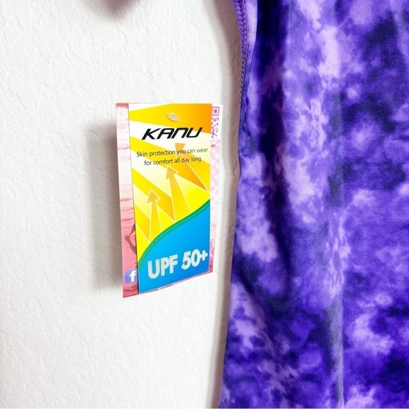 Kanu Surf Purple Girls Swimming Rashguard Size XS Brand New UPF 50+ - Picture 6 of 6